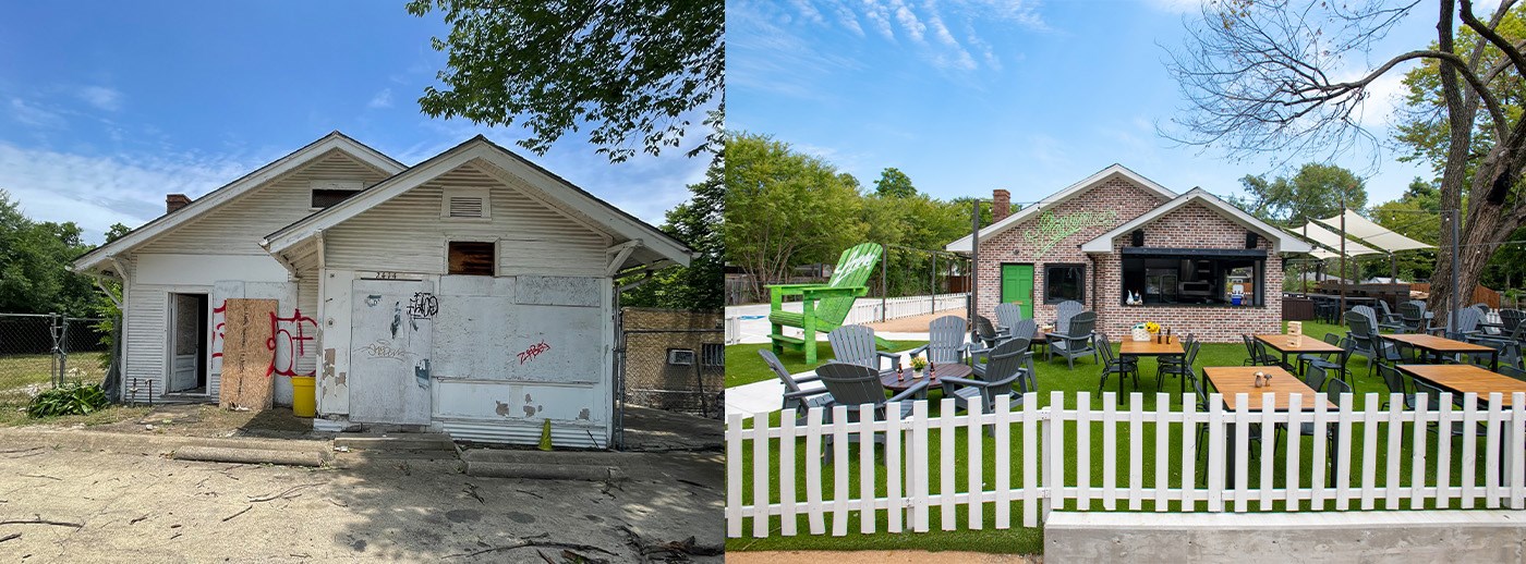 Historic home reborn as Lawnie's Ice House